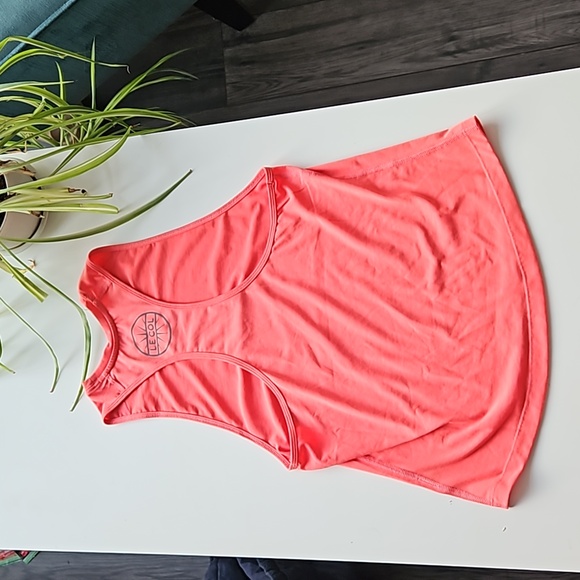 Le Col Womens Workout Vest in Flamingo - Picture 3 of 5